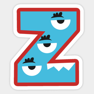 Z Letter Sticker